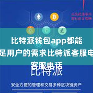 比特派钱包app都能满足用户的需求比特派客服电话