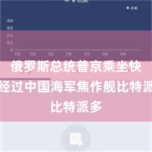 俄罗斯总统普京乘坐快艇经过中国海军焦作舰比特派多