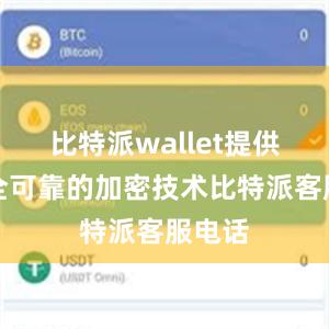 比特派wallet提供了安全可靠的加密技术比特派客服电话