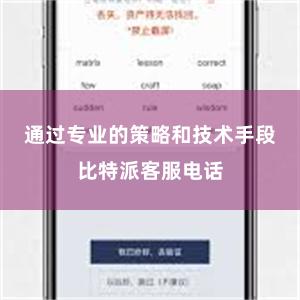 通过专业的策略和技术手段比特派客服电话